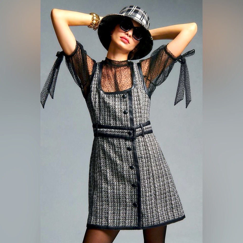 Anthropologie Maeve Tweed Mini Dress